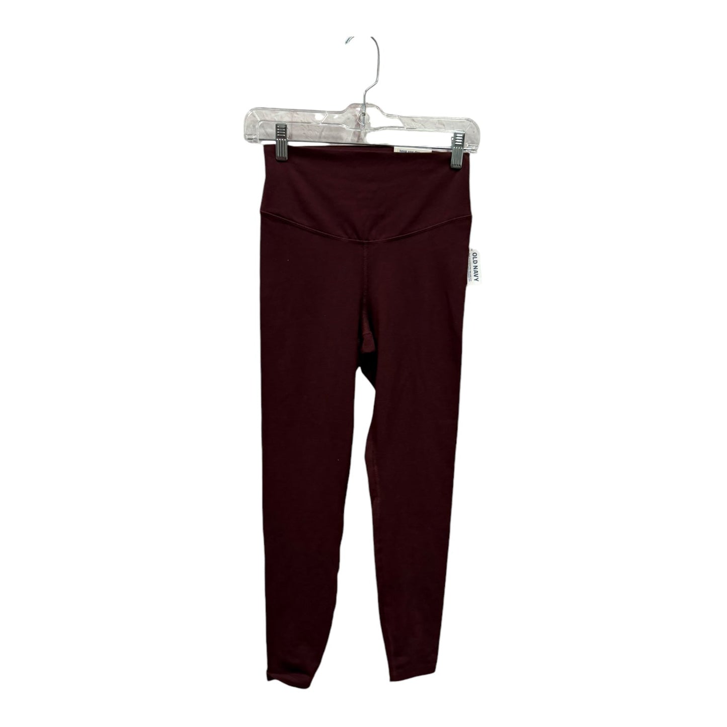 Athletic Leggings By Old Navy In Maroon, Size:S