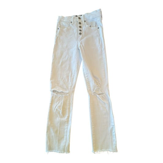 Jeans Skinny Designer By Veronica Beard In White Denim, Size:2
