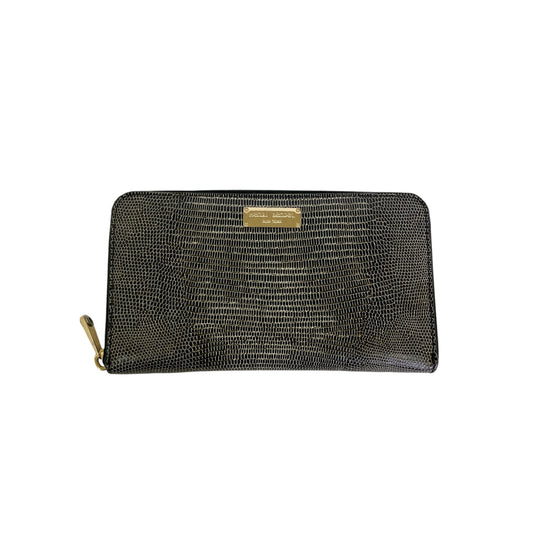 Wallet By Henri Bendel In Black & Grey, Size:Large