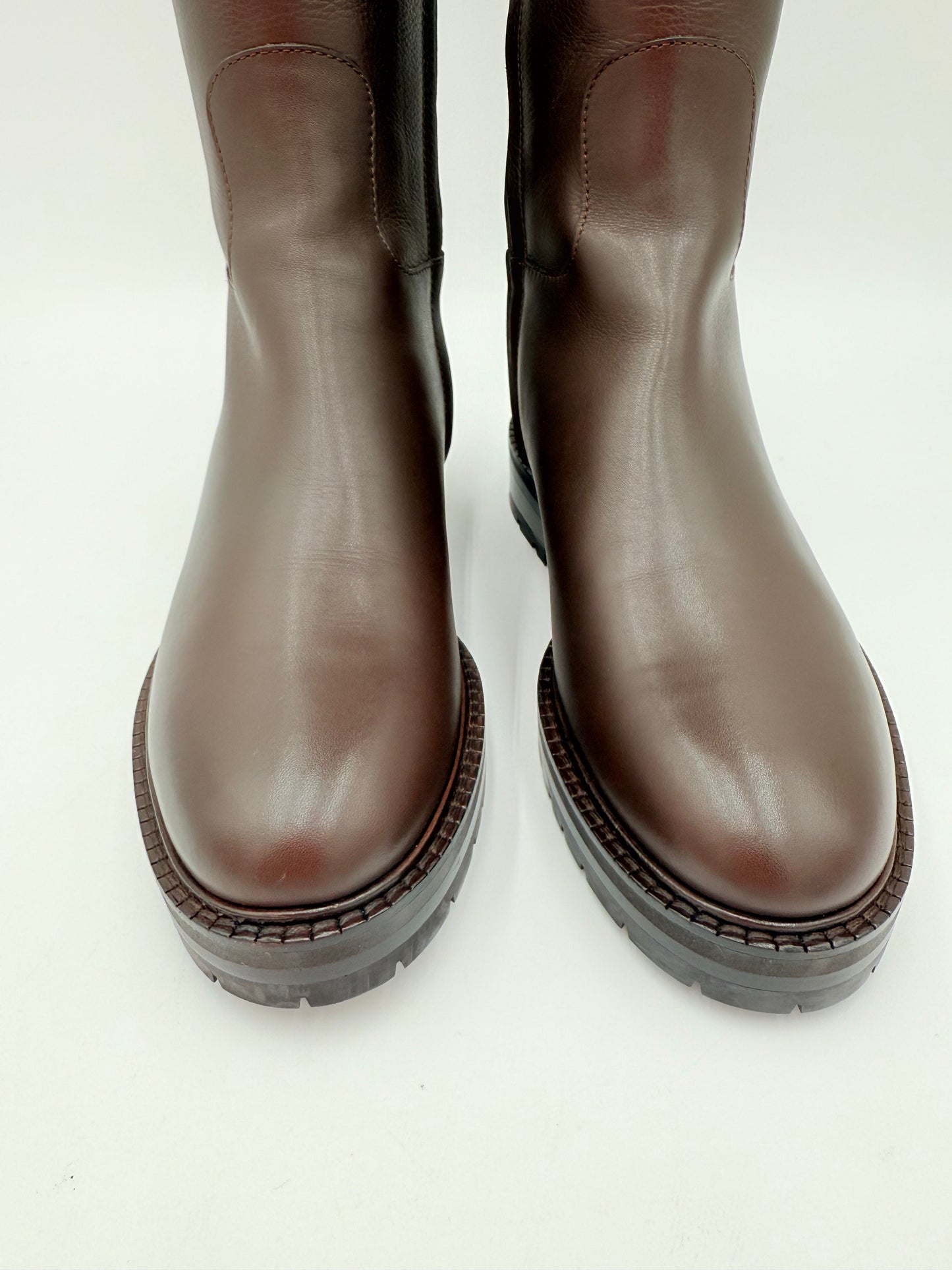 Boots Luxury Designer By Valentino-garavani In Brown, Size: 7.5