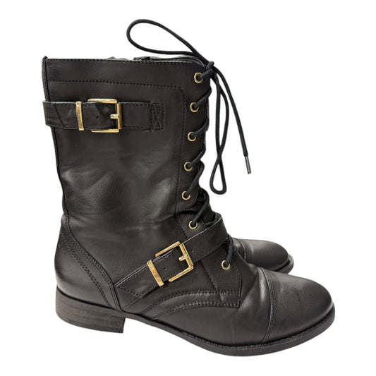 Boots Ankle Flats By Sole Society In Black, Size:8