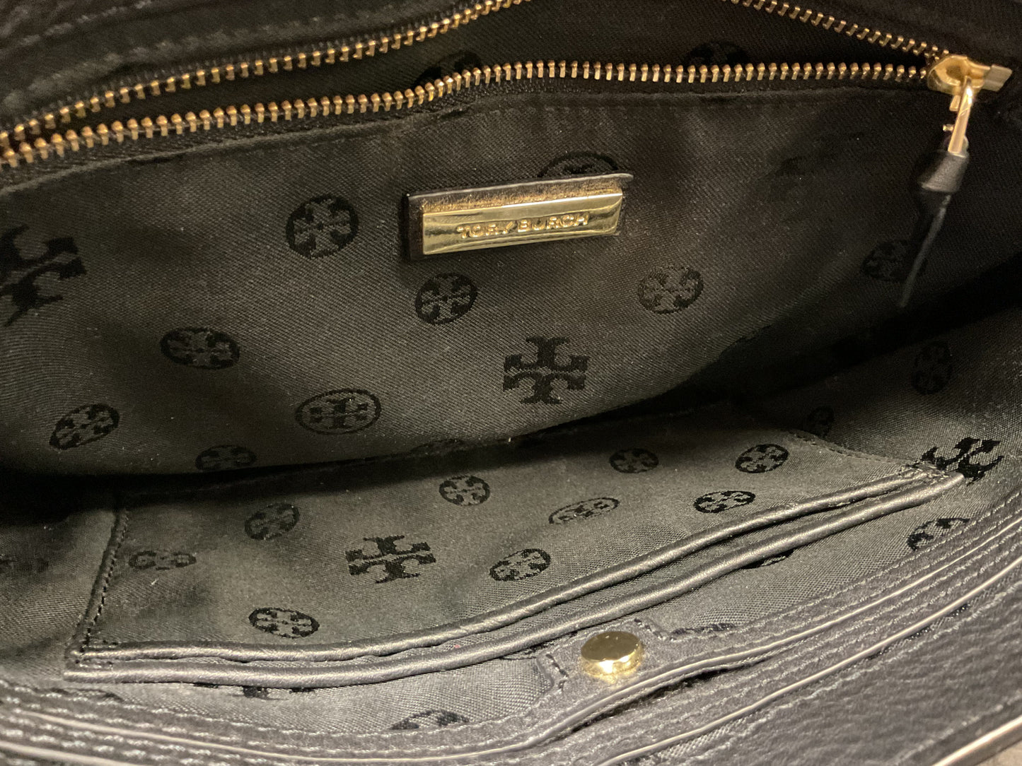 Crossbody Designer By Tory Burch In Black, Size:Large