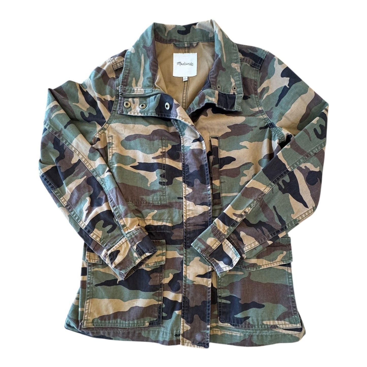 Jacket Utility By Madewell In Camouflage Print, Size:S
