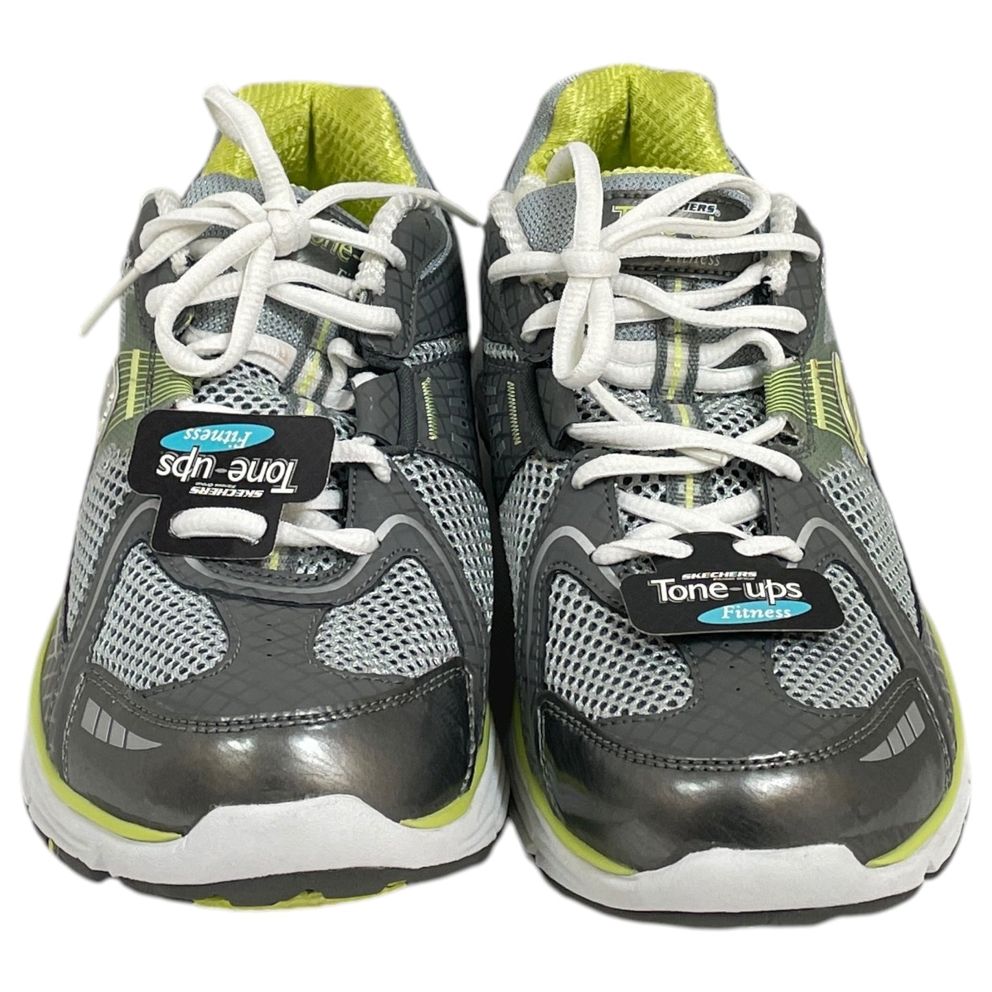 Shoes Sneakers By Skechers In Green & Grey, Size:9.5