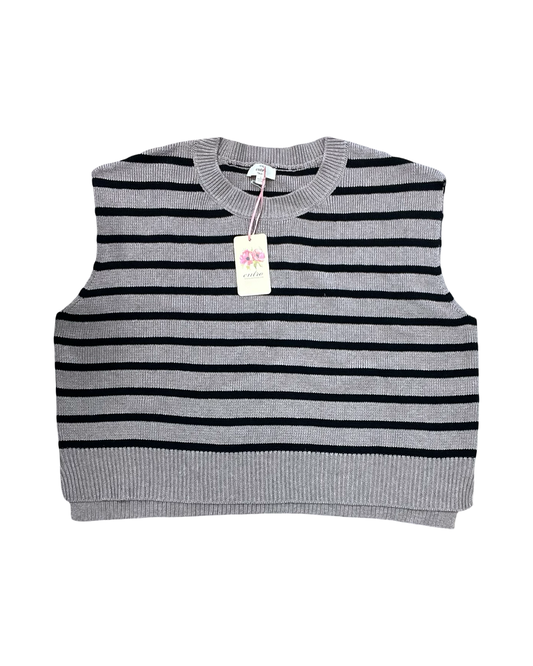 Top Ss By Entro In Black & Tan, Size:L