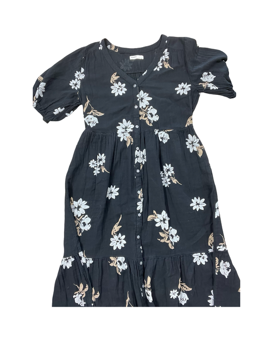 Dress Casual Maxi By Sonoma In Black, Size:L