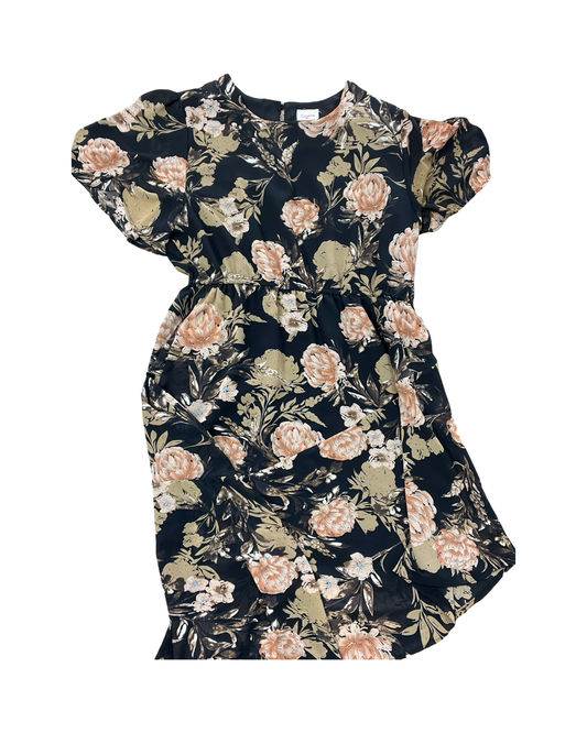 Dress Work By Hayden La In Black & Tan, Size:1X