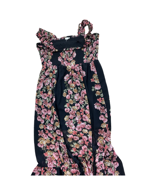 Dress Casual Maxi By Maurices In Black & Pink, Size:Xl