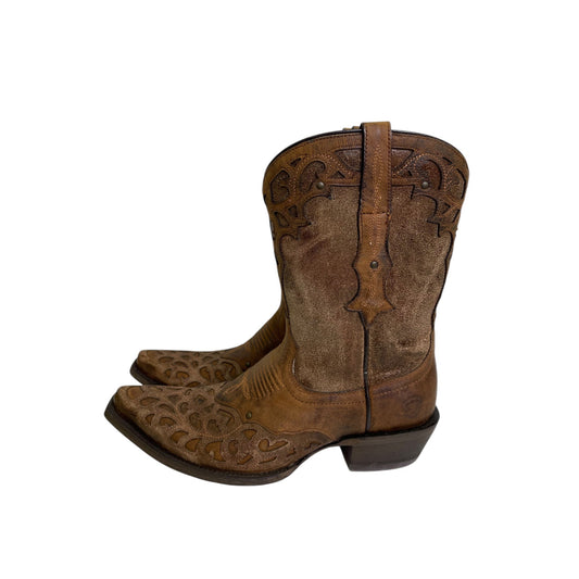 Boots Western By Ariat In Brown, Size:9.5