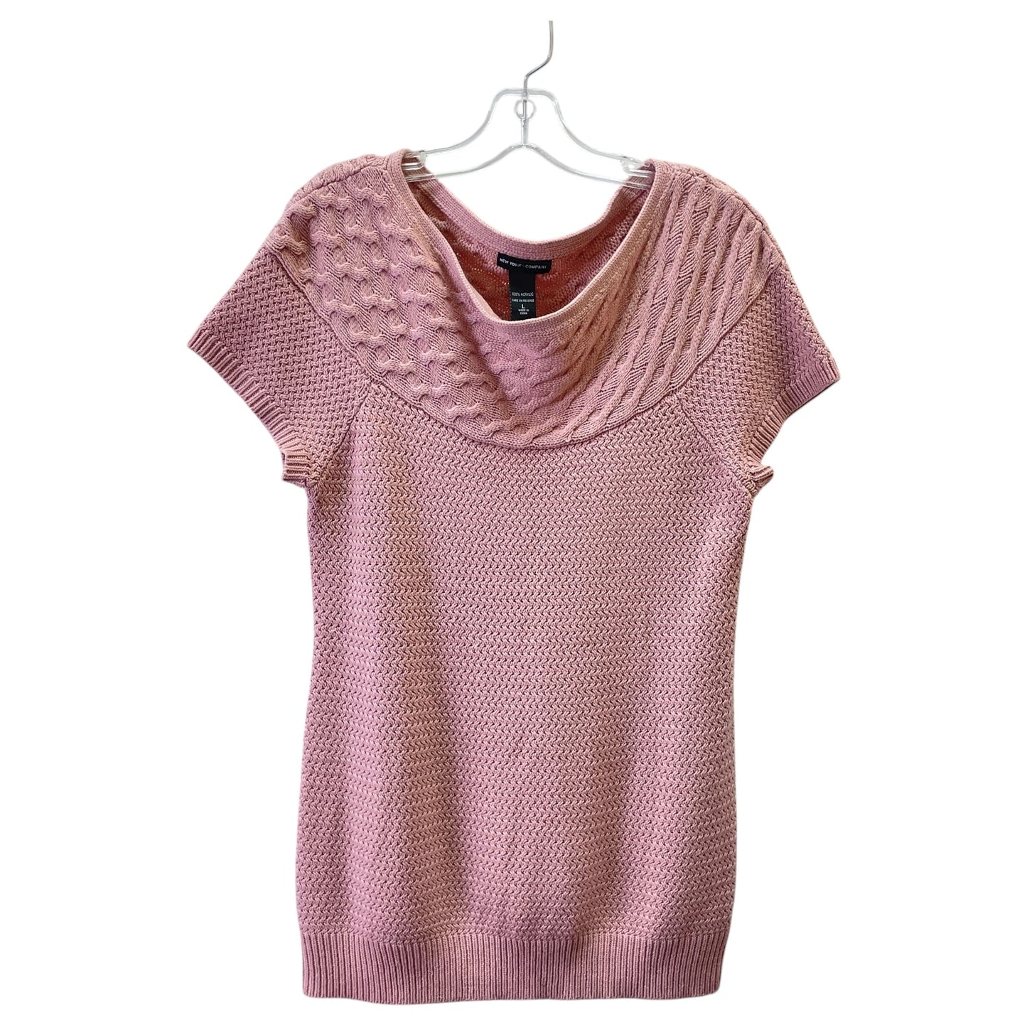 Sweater By New York And Co In Pink, Size:L