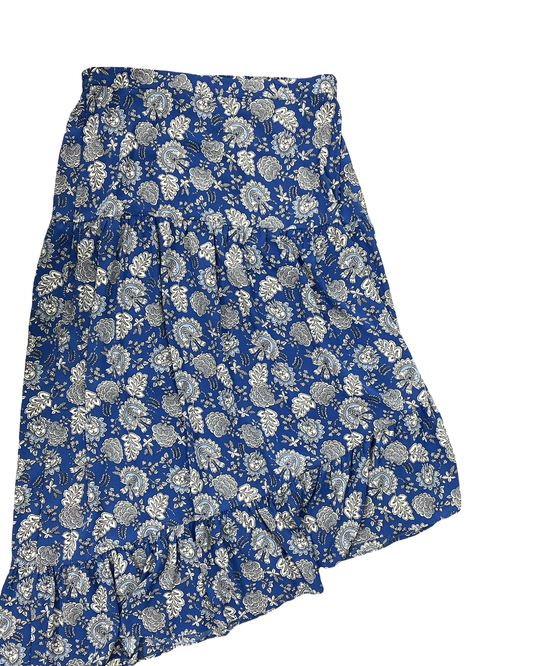 Skirt Maxi By Vince Camuto In Blue & White, Size:L