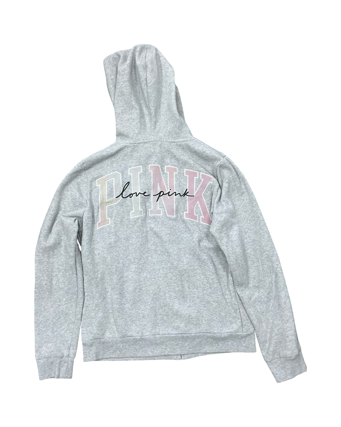 Sweatshirt Hoodie By Pink In Grey, Size:M