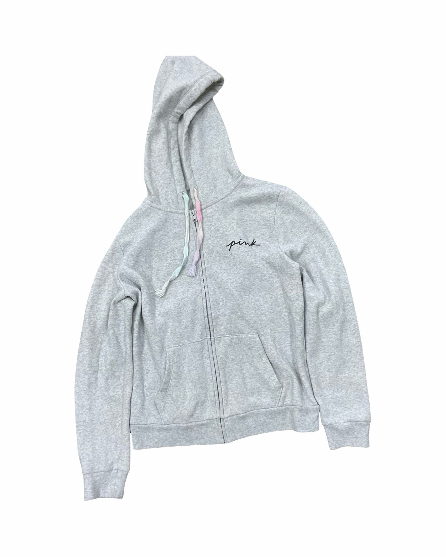 Sweatshirt Hoodie By Pink In Grey, Size:M