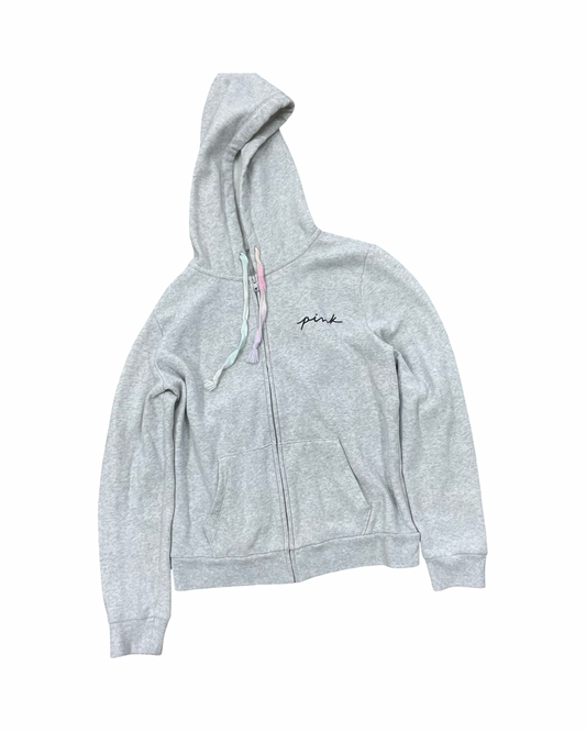 Sweatshirt Hoodie By Pink In Grey, Size:M