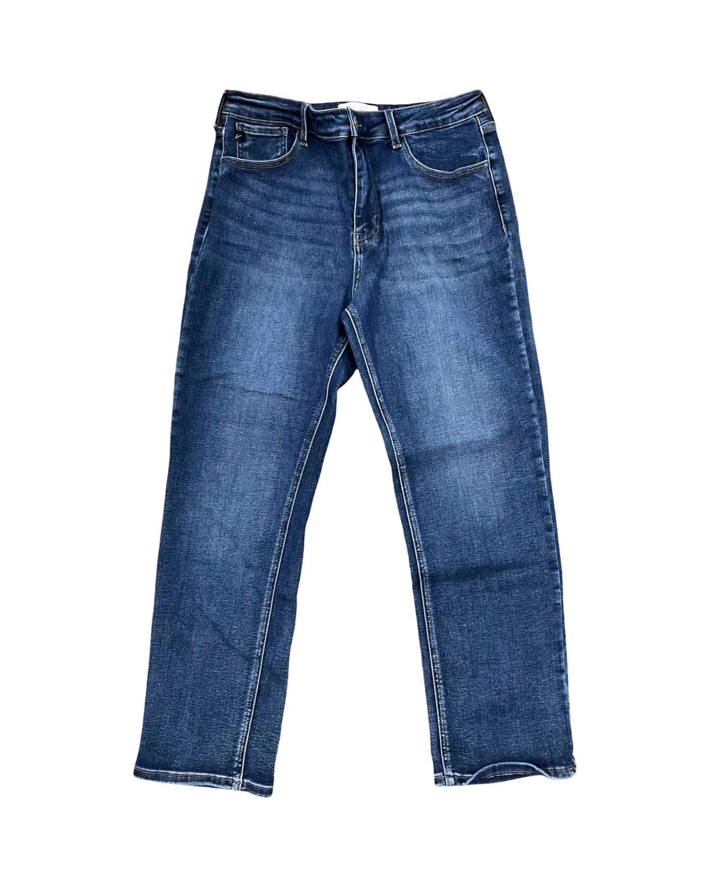 Jeans Straight By Kancan In Blue Denim, Size:12