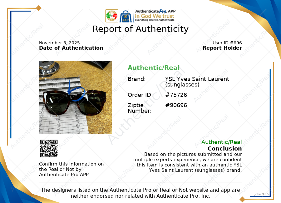 Sunglass Case Luxury Designer By Yves Saint Laurent