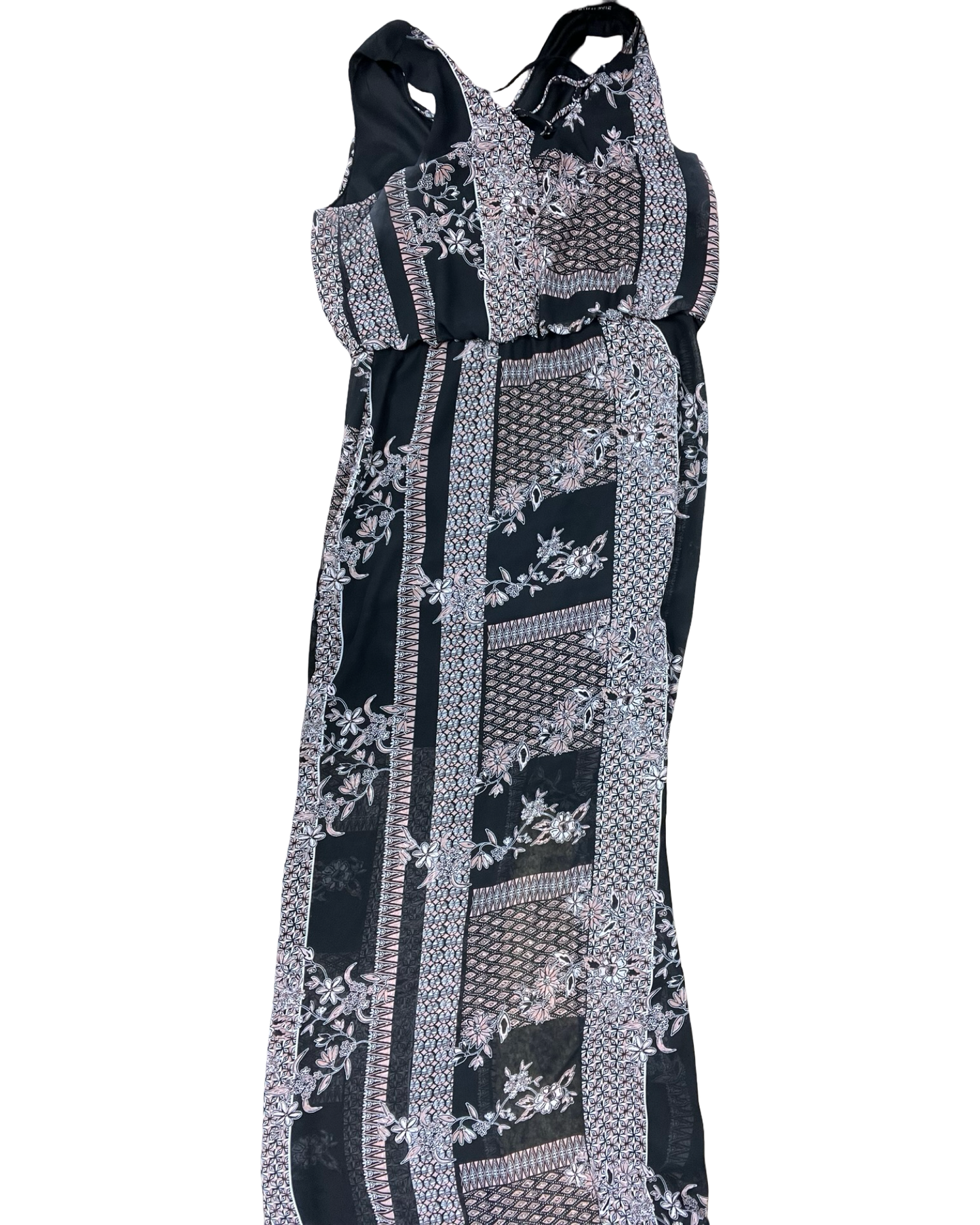 Dress Party Long By Maurices In Black & Pink, Size:L