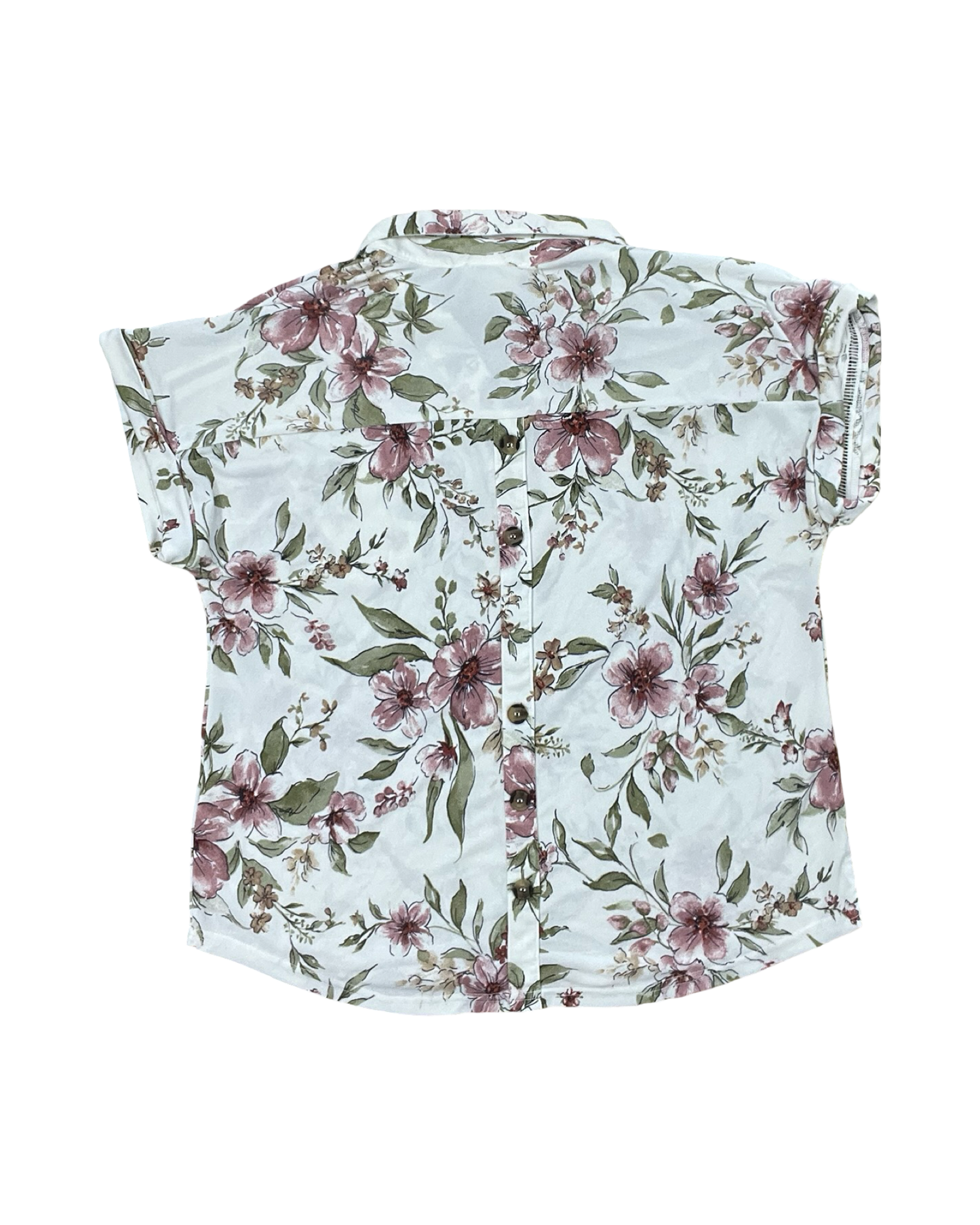 Top Ss By Clothes Mentor In Floral Print, Size:L