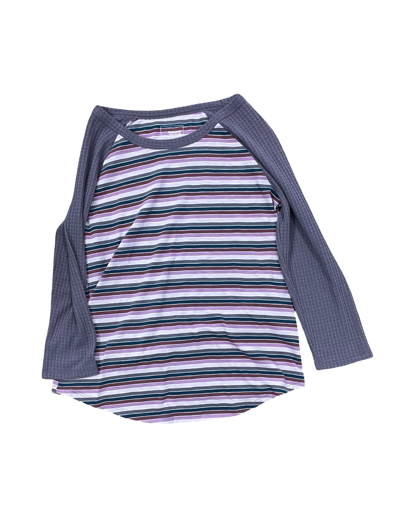 Top 3/4 Sleeve By Sonoma In Purple, Size:S