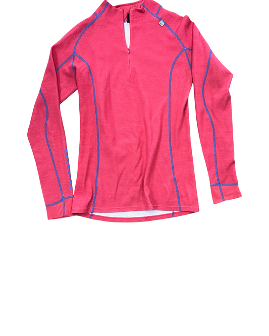 Athletic Top Ls Collar By Helly Hansen In Pink, Size:Xl