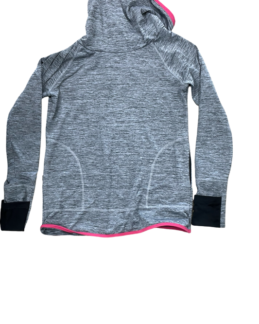 Athletic Top Ls Collar By Maurices In Grey & Pink, Size:M