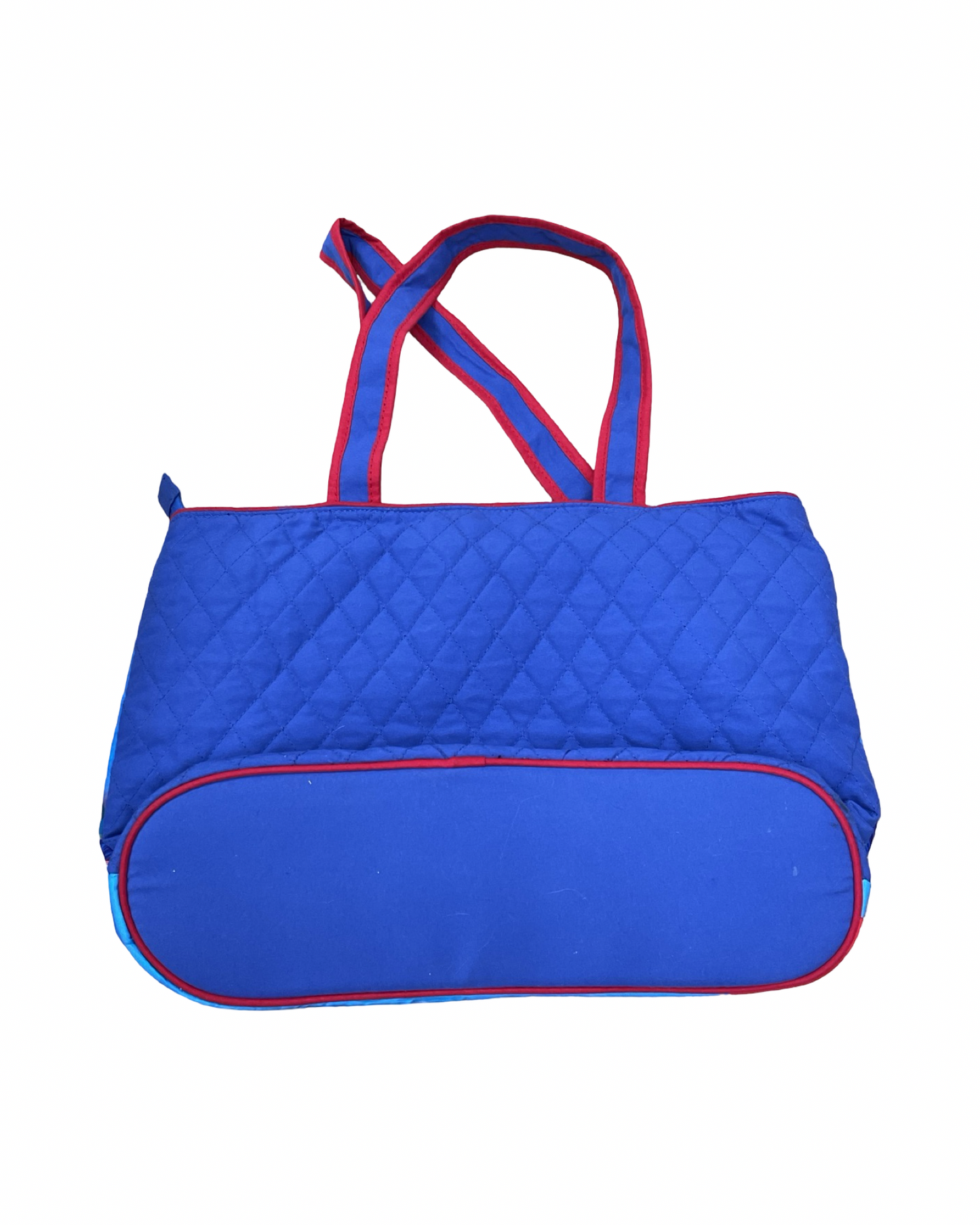 Handbag By Clothes Mentor In Blue Red & White, Size:Medium
