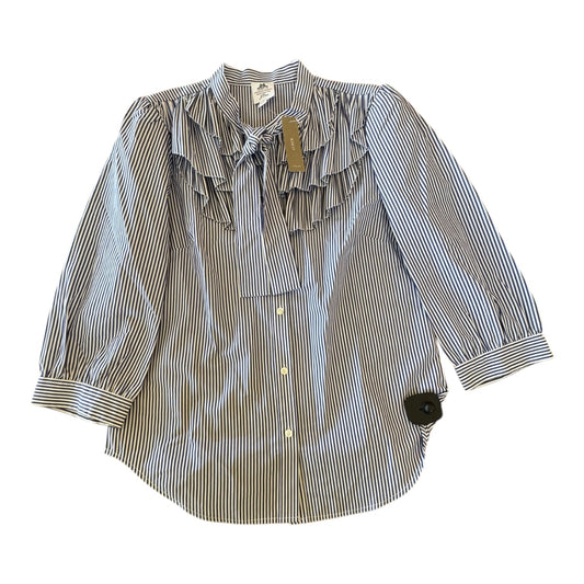 Top Ls By J. Crew In Striped Pattern, Size:6