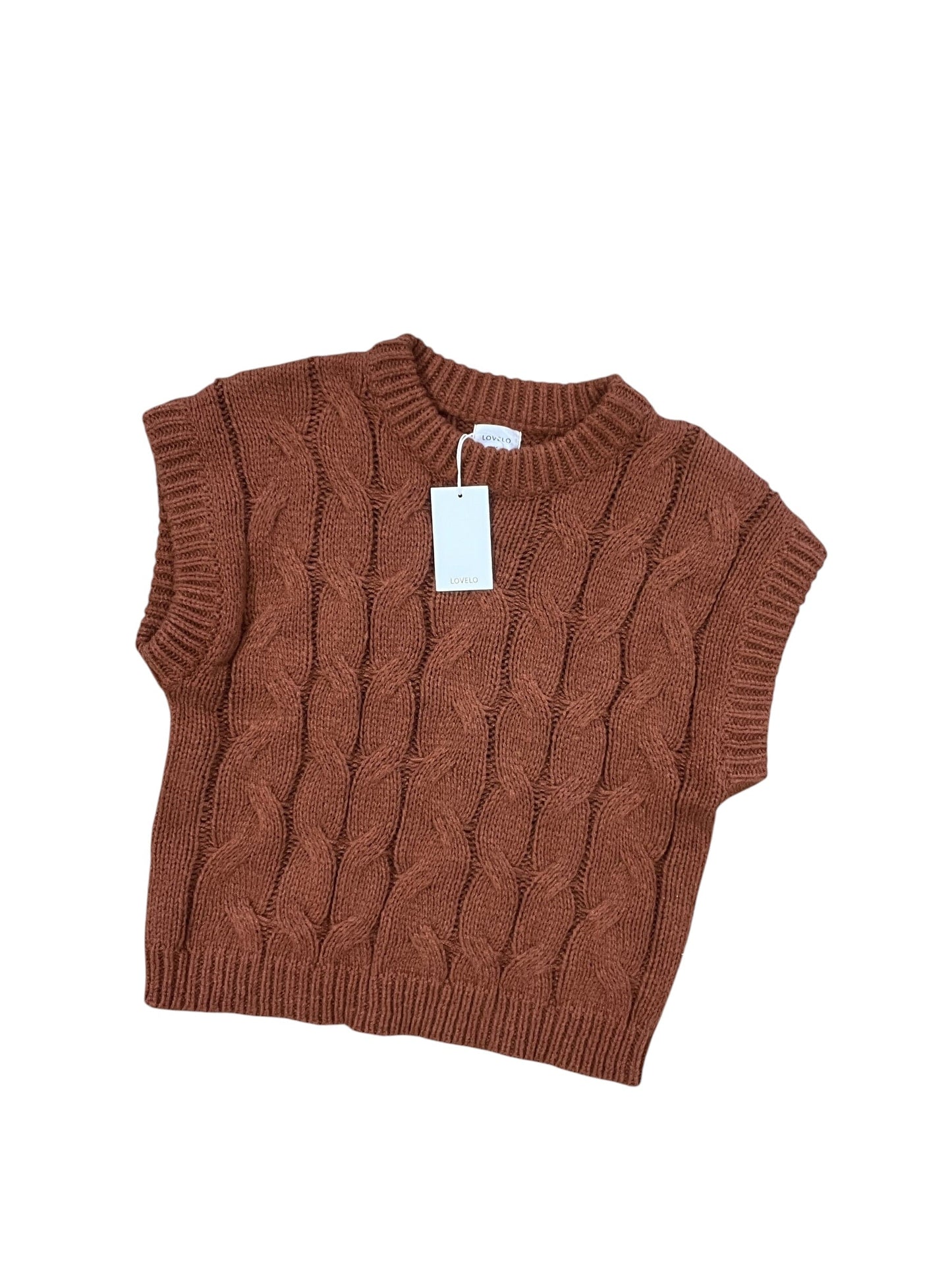 Top Ss Basic By Another Love In Brown, Size:M