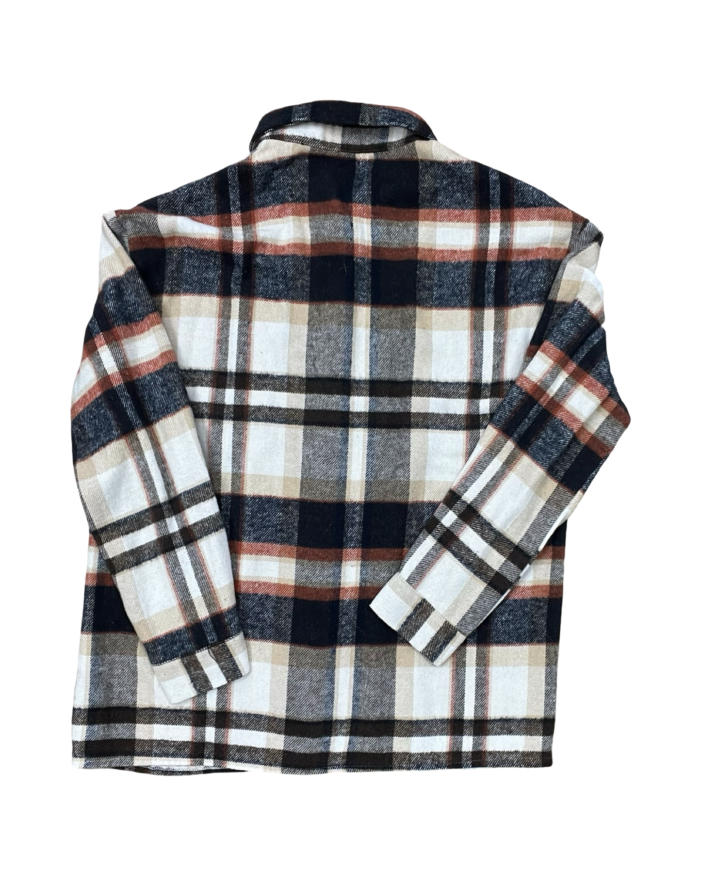 Jacket Shirt By Shein In Blue & Brown, Size:S