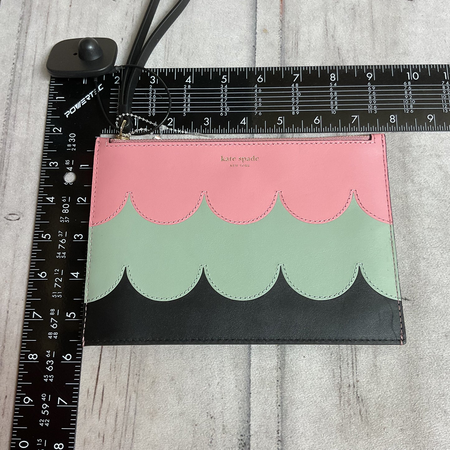Wristlet Designer By Kate Spade In Green & Pink, Size:Large