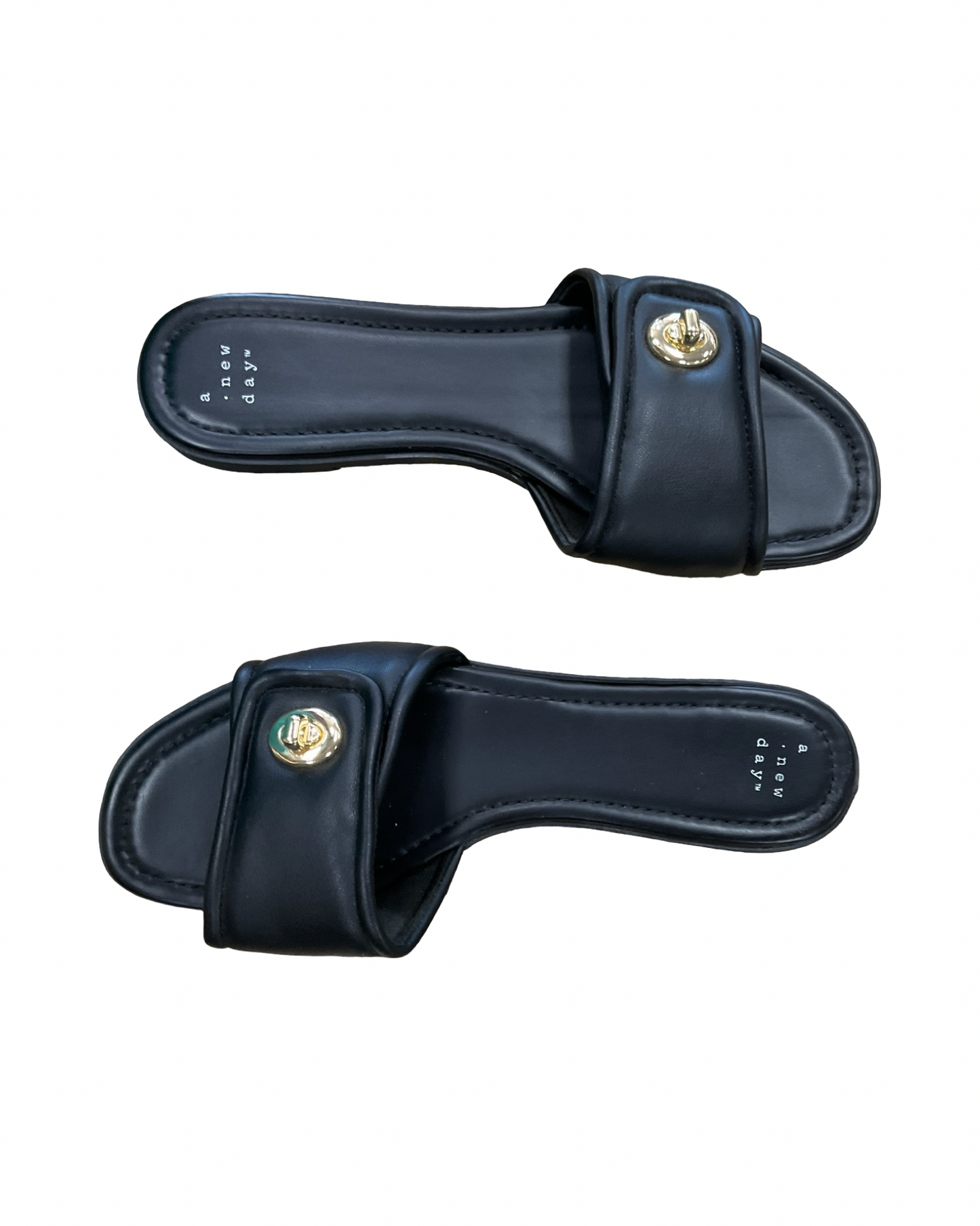 Sandals Flats By A New Day In Black, Size:9.5
