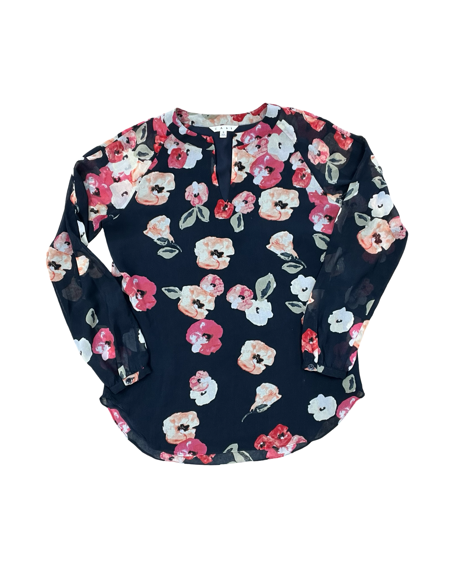 Top Ls By Cabi In Floral Print, Size:S