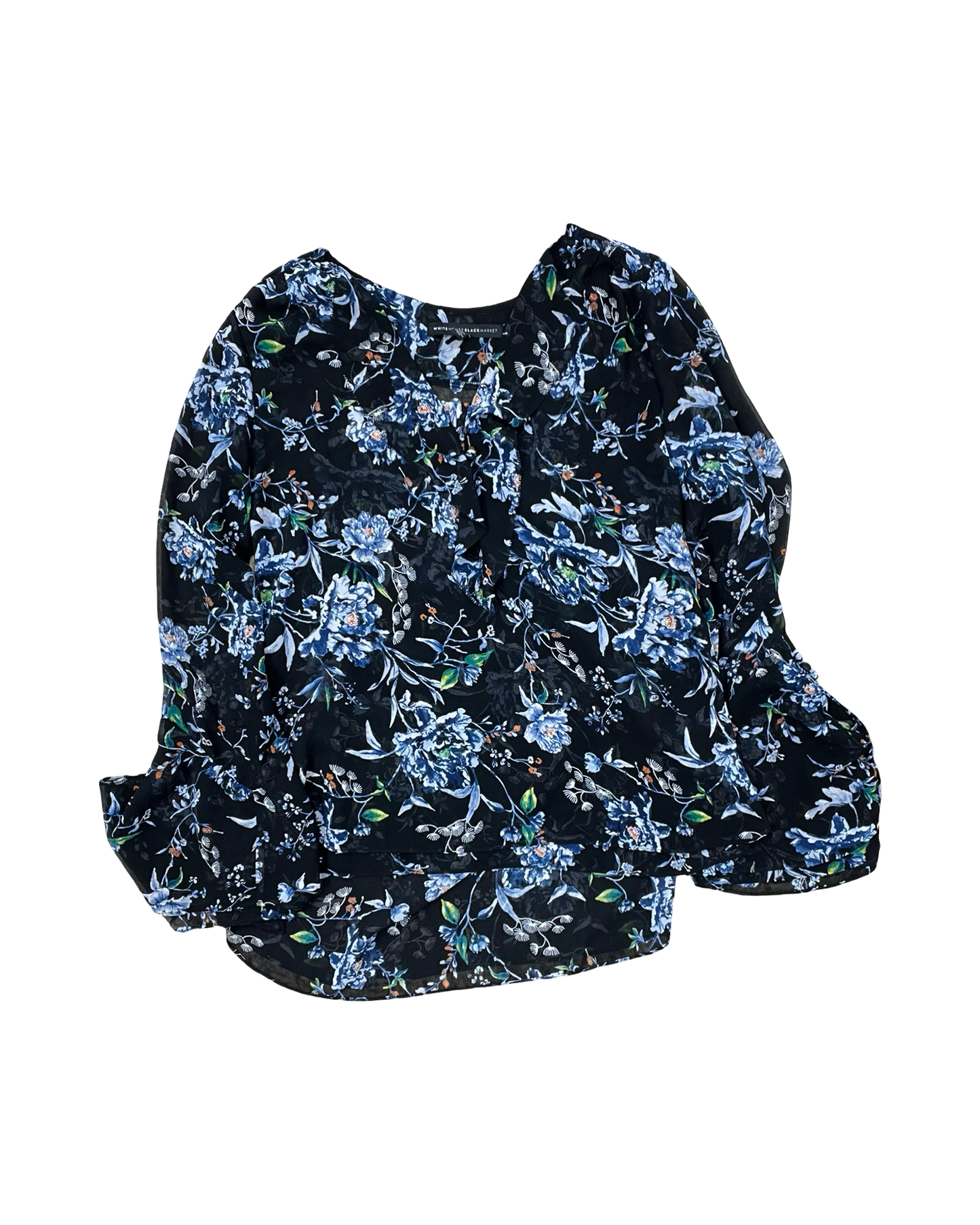 Top Ls By White House Black Market In Floral Print, Size:M