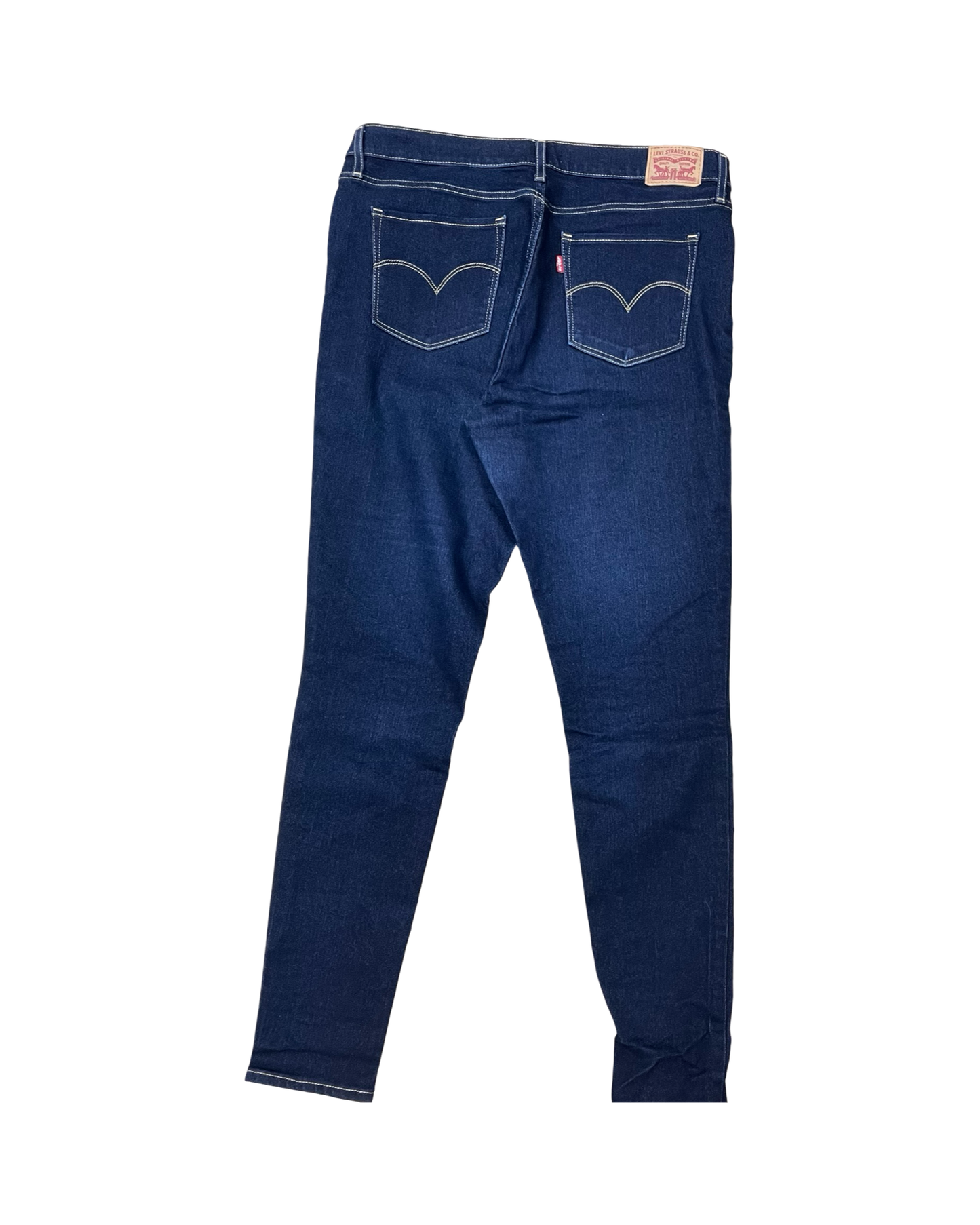 Jeans Skinny By Levis In Blue Denim, Size:14