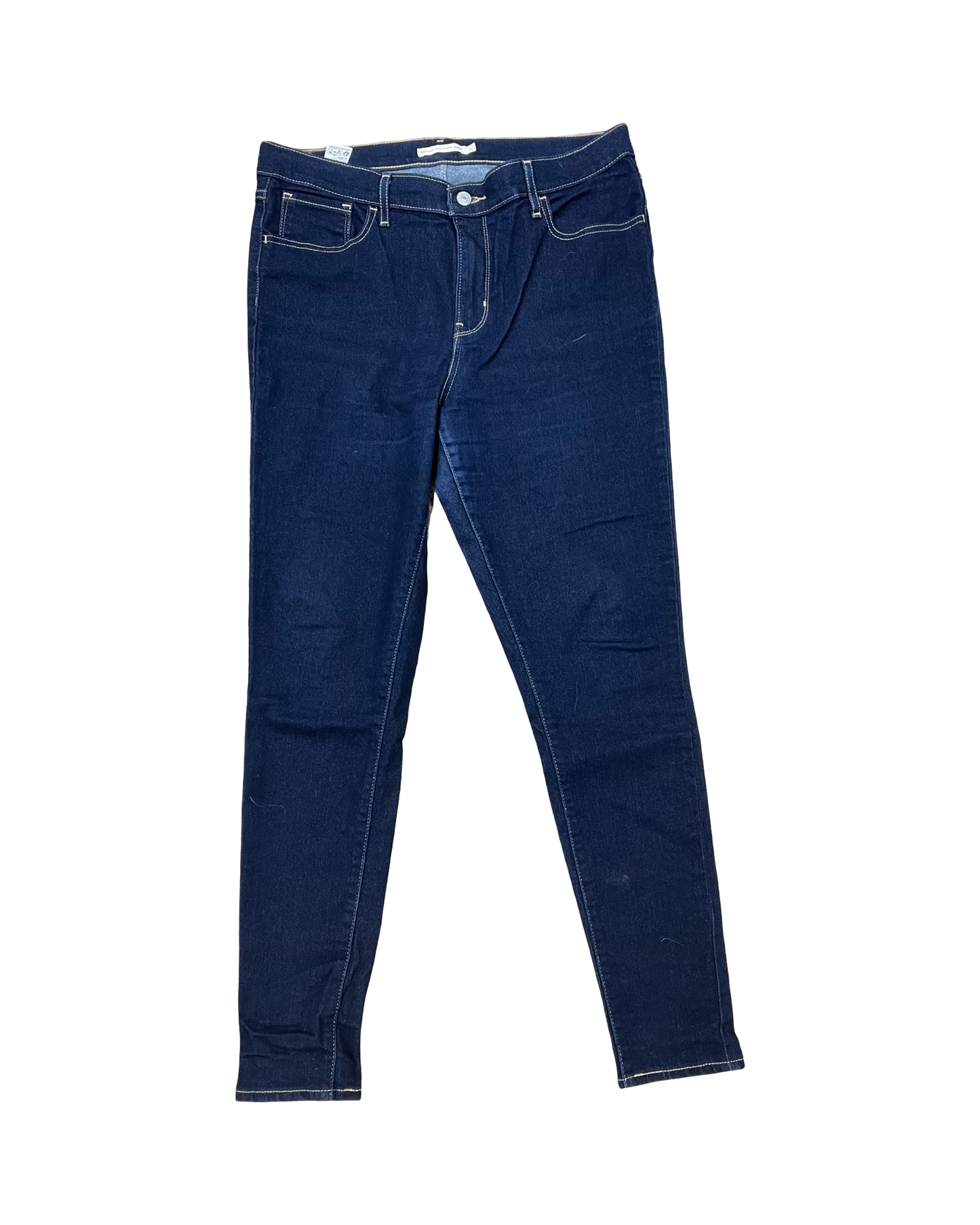 Jeans Skinny By Levis In Blue Denim, Size:14