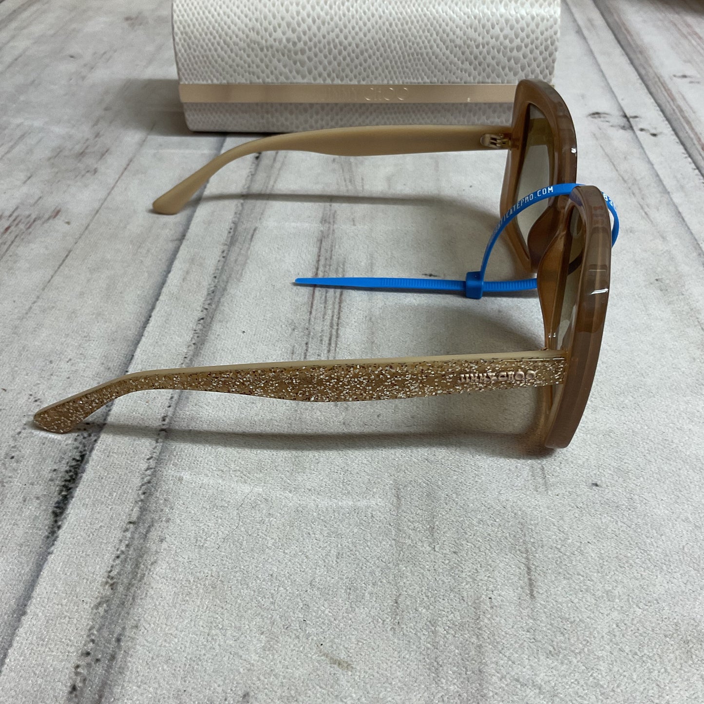 Sunglasses Luxury Designer By Jimmy Choo In Brown