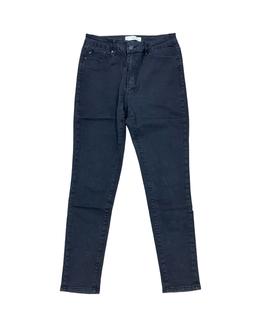 Jeans Straight By Kancan In Black Denim, Size:10