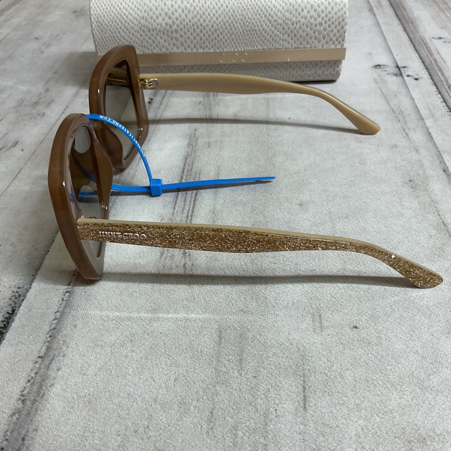 Sunglasses Luxury Designer By Jimmy Choo In Brown