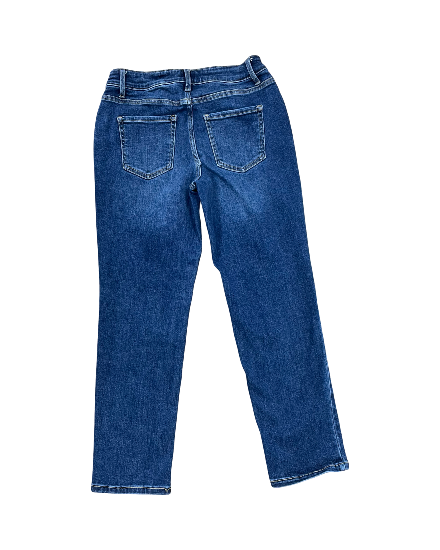 Jeans Straight By Time And Tru In Blue Denim, Size:8P