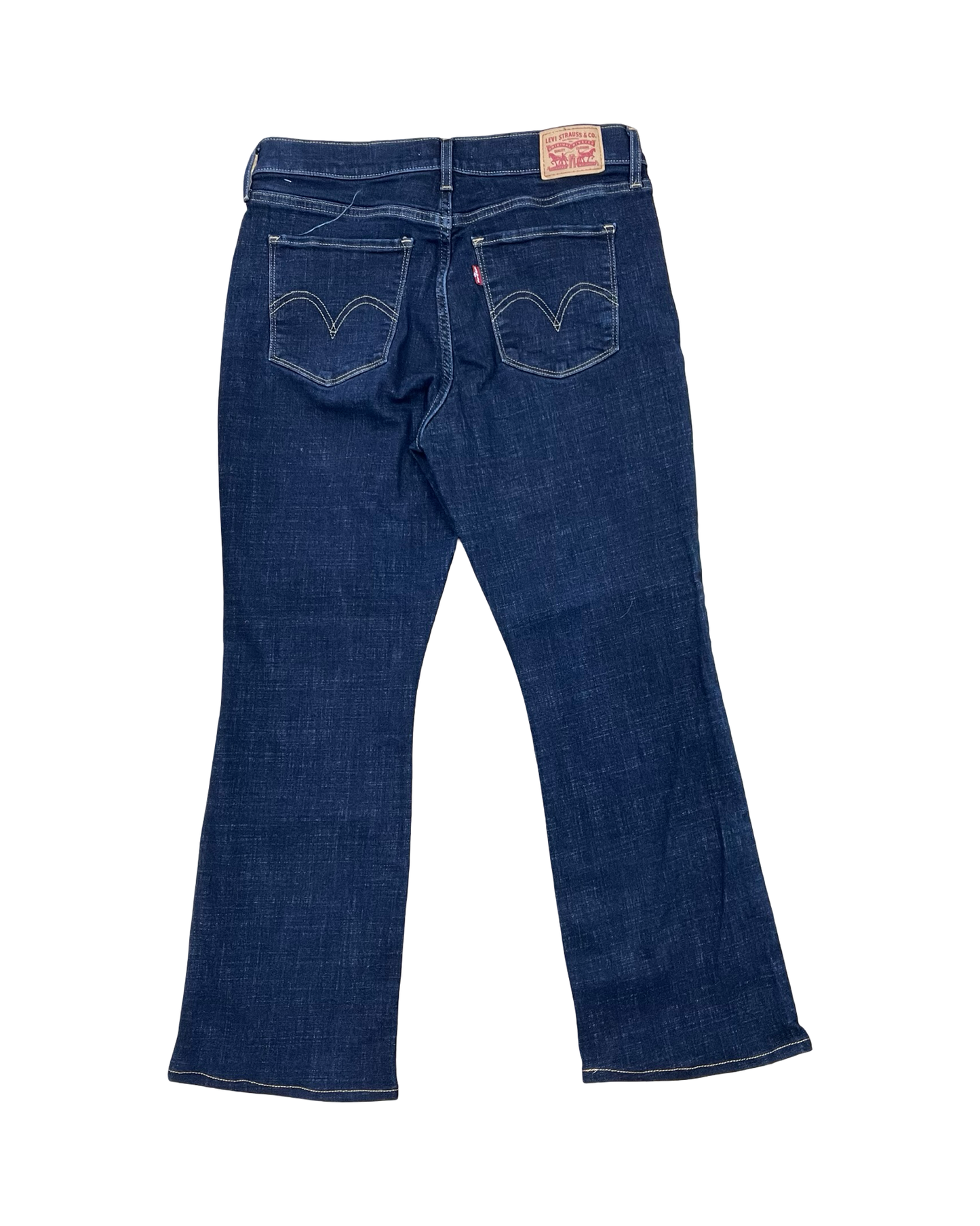 Jeans Boot Cut By Levis In Blue Denim, Size:6