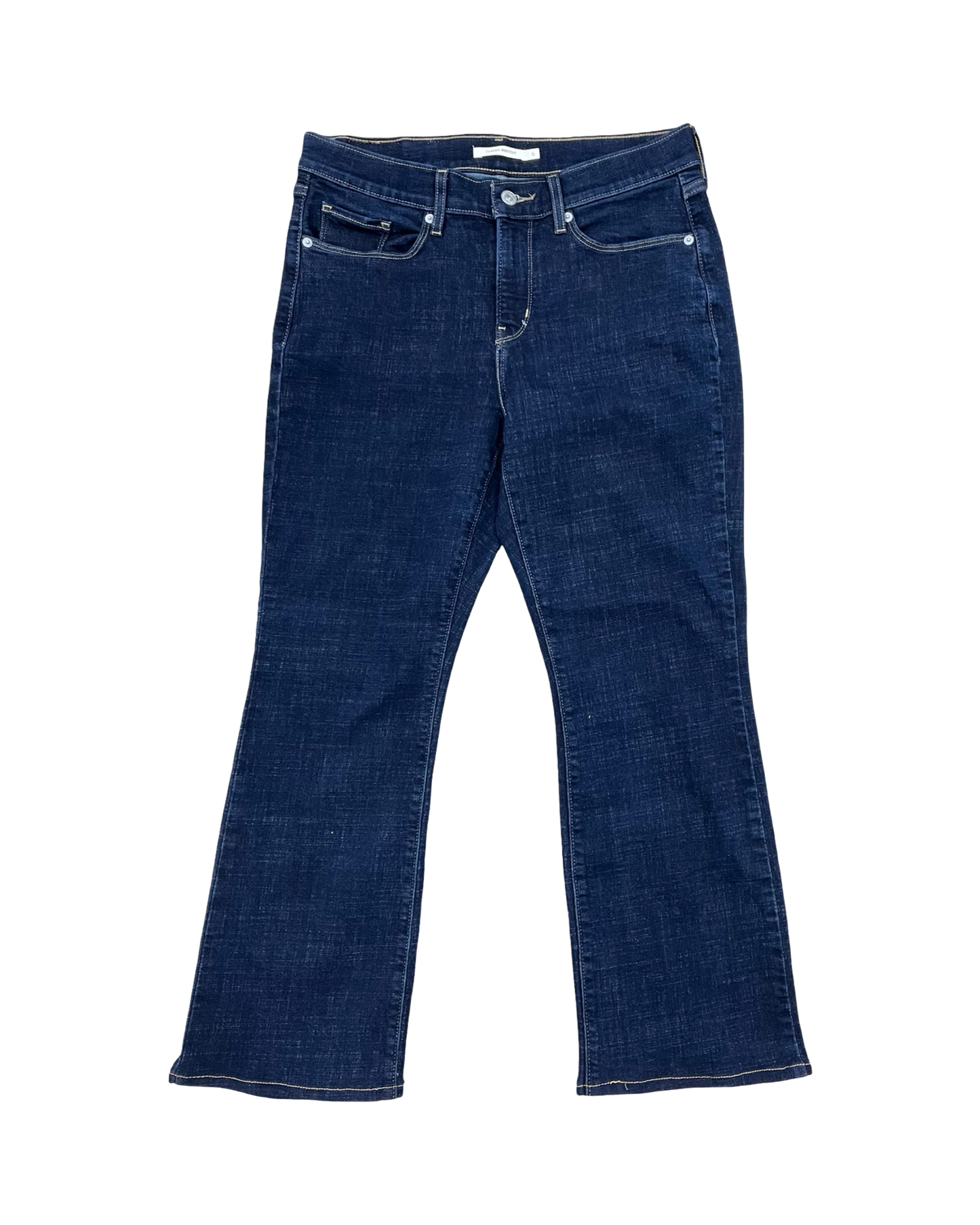 Jeans Boot Cut By Levis In Blue Denim, Size:6