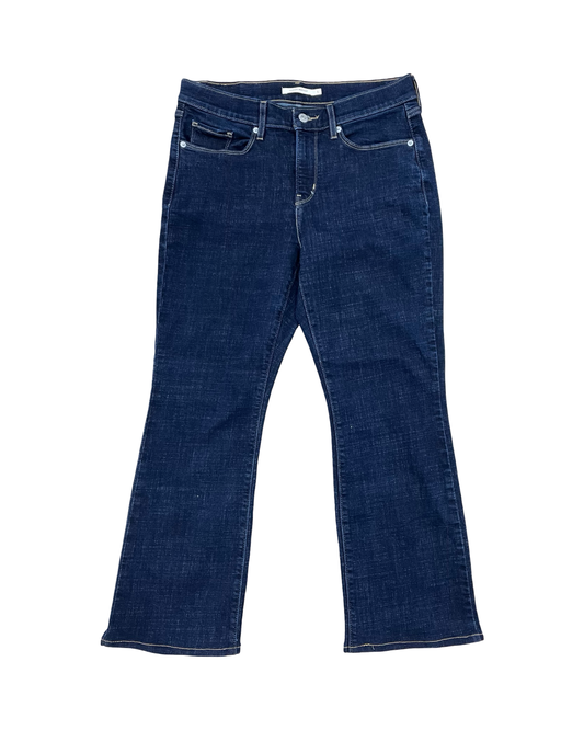 Jeans Boot Cut By Levis In Blue Denim, Size:6