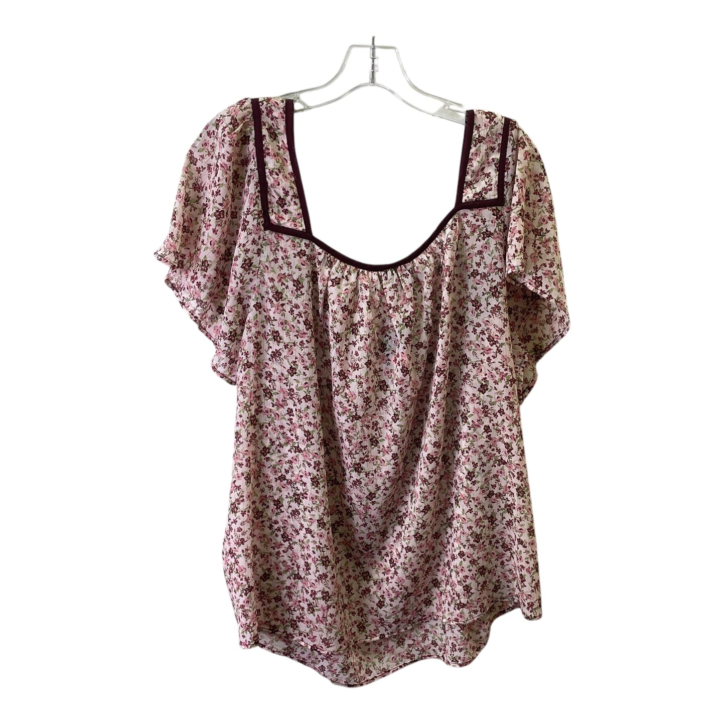 Top Ss By Torrid In Red & Tan, Size:2X