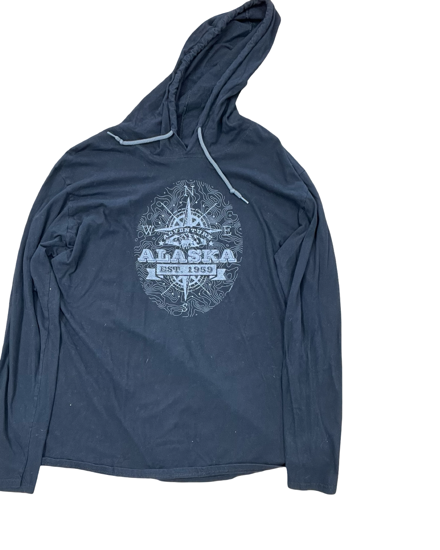 Top Ls By Anvil In Black, Size:Xl