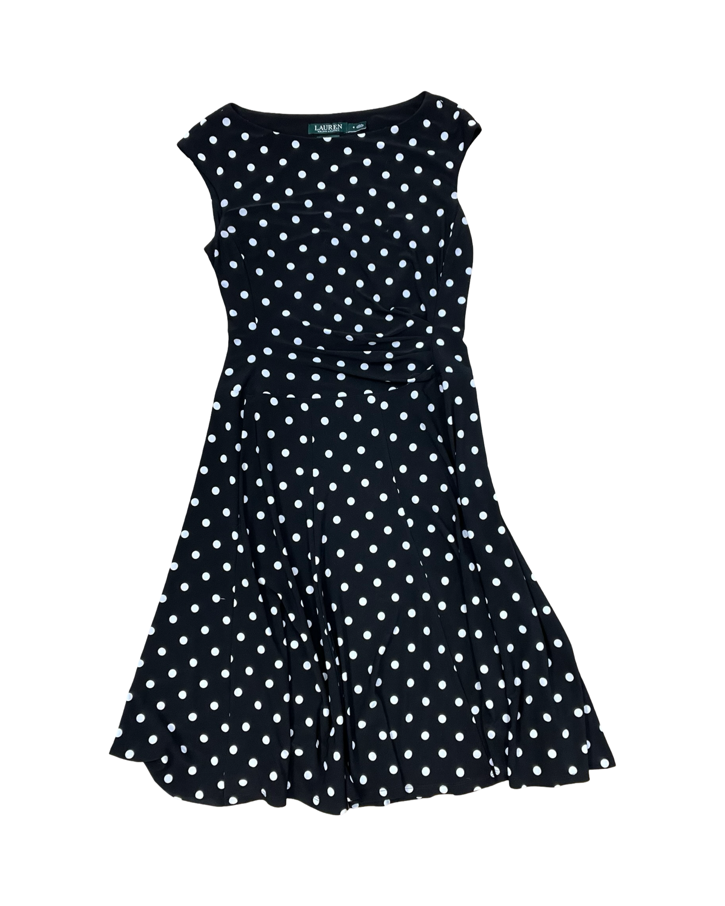 Dress Work By Lauren By Ralph Lauren In Polkadot Pattern, Size:S