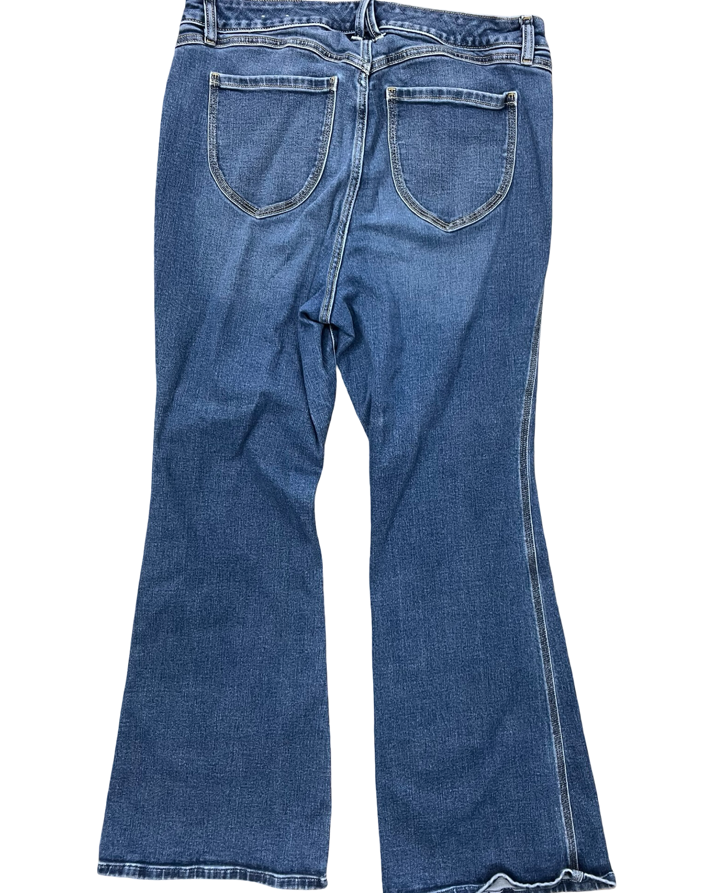 Jeans Flared By Lane Bryant In Blue Denim, Size:16