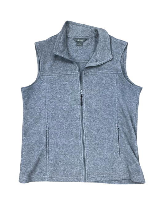 Vest Fleece By Natural Reflections In Grey, Size:L