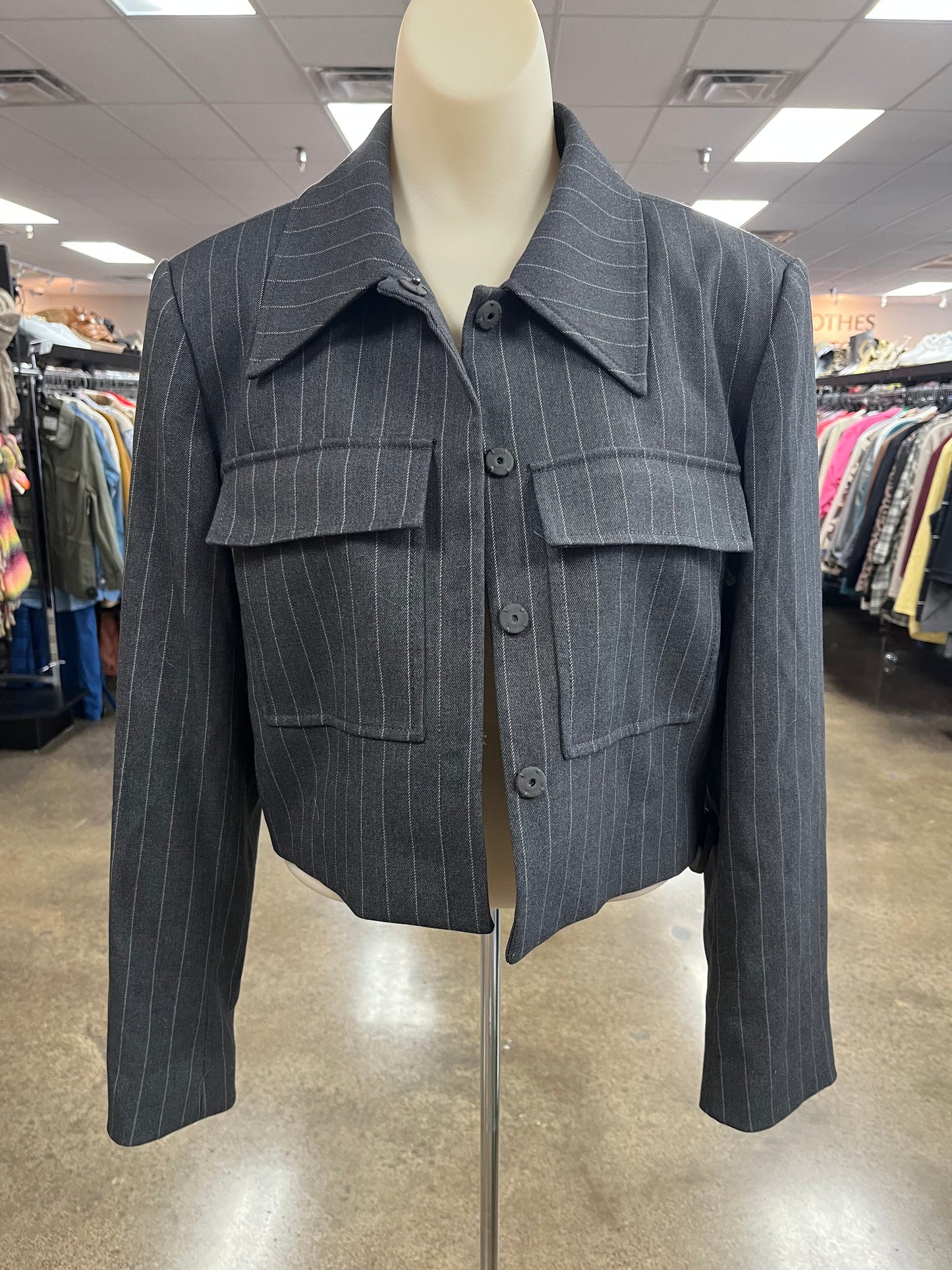 Blazer By Gianni Bini In Grey, Size:S