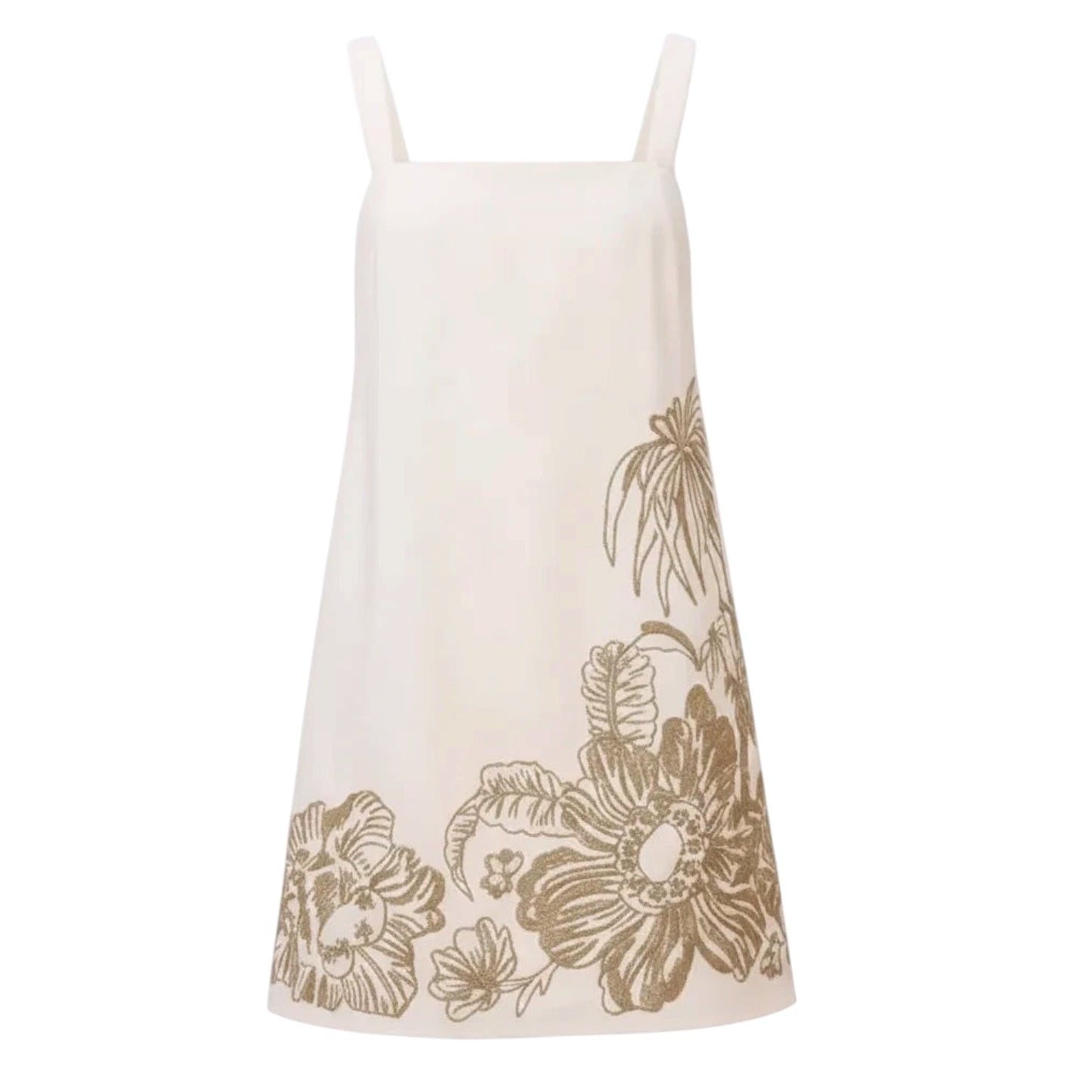 Embroidered Mini Shift Dress By Gianni Bini In Floral Print, Size: XS