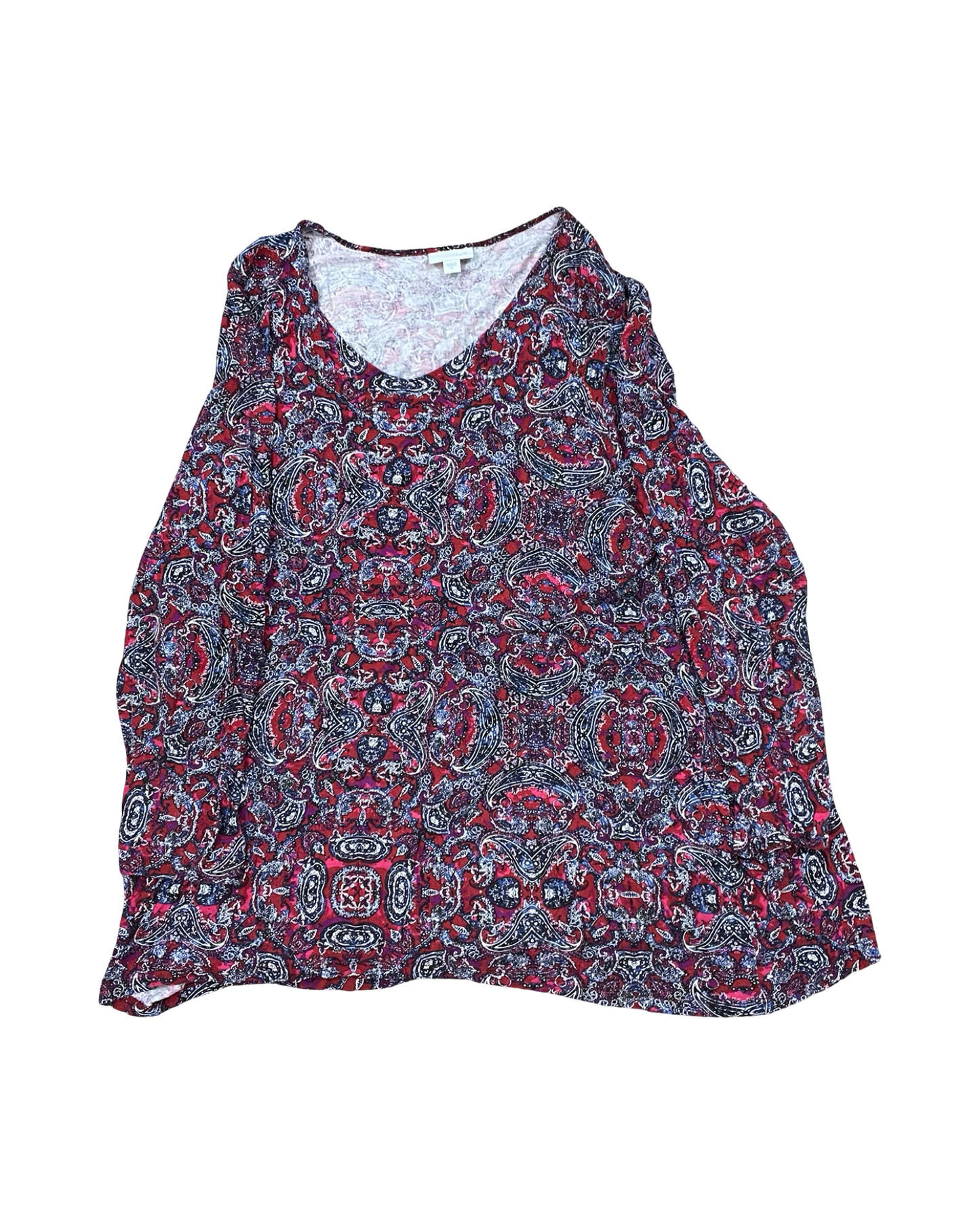 Top Ls By J. Jill In Blue & Red, Size:Xl